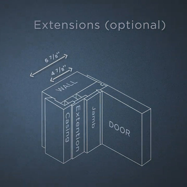 Jamb Extension Type 8 (Bianco Noble / Gray Oak / Shambor / Snow white)