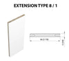 Jamb Extension Type 8/1 (Bianco Noble / Gray Oak / Shambor / Snow white)
