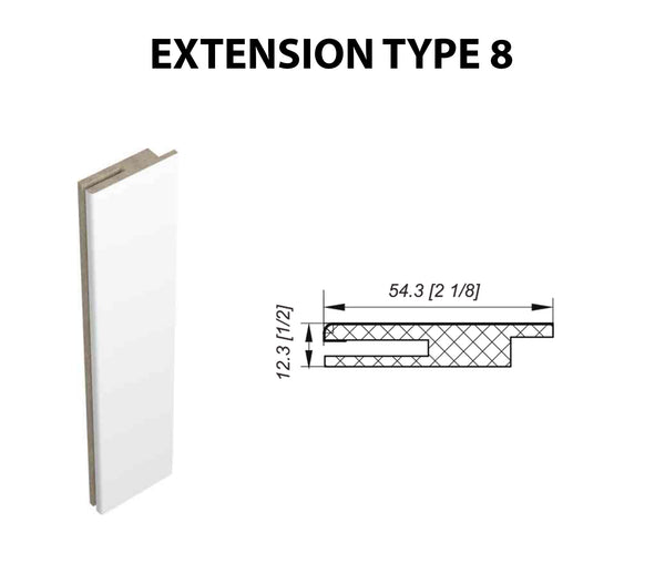 Jamb Extension Type 8 (Bianco Noble / Gray Oak / Shambor / Snow white)
