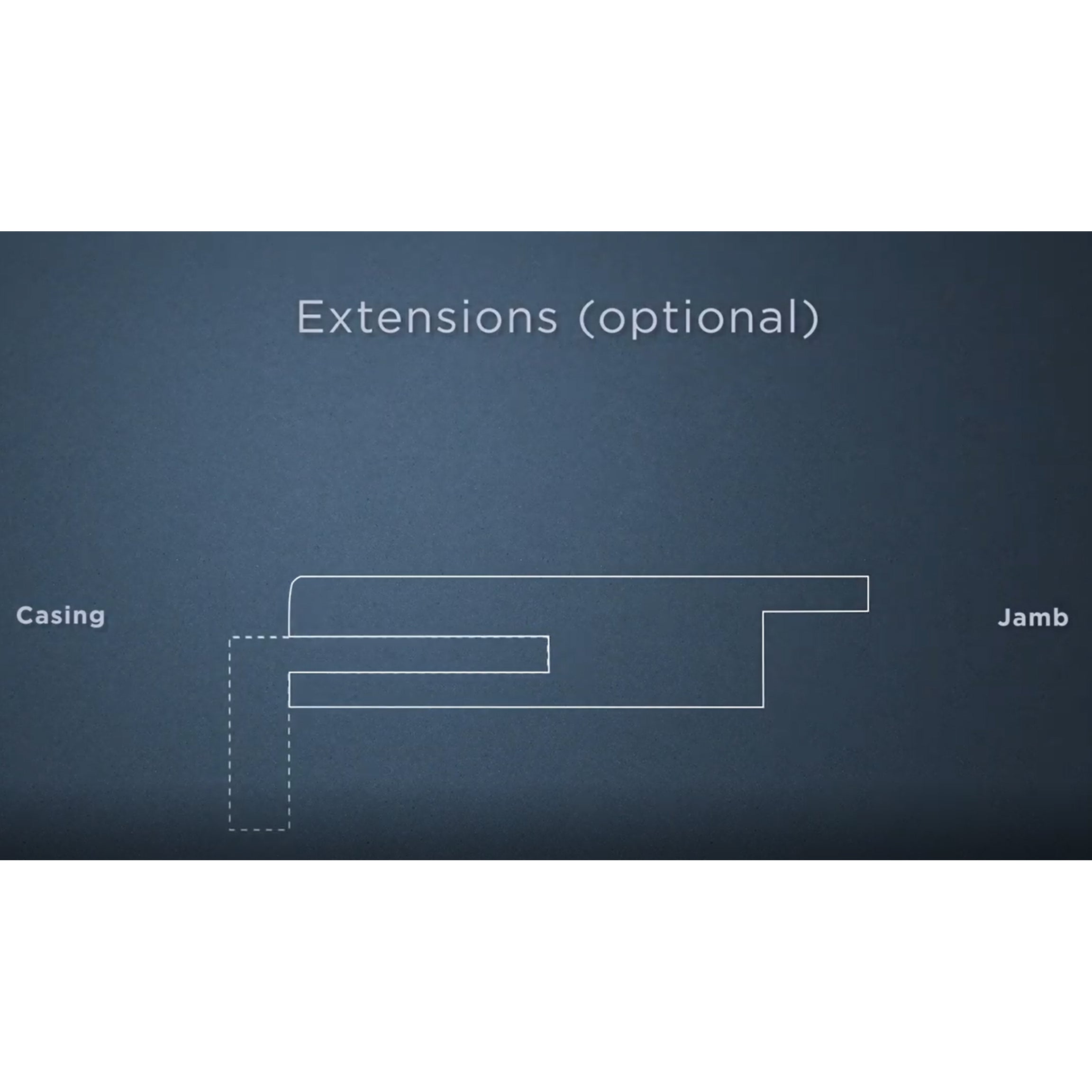 Jamb Extension Type 8 (Bianco Noble / Gray Oak / Shambor / Snow white)