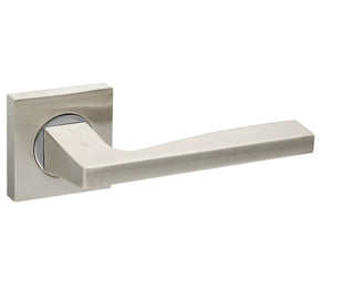 ROCK KM SN/CP-3 SATIN NICKEL/POLISHED CHROME DOOR HANDLE